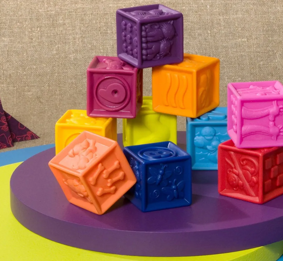 Klodser Med Tal Og Figurer, 10 Stk