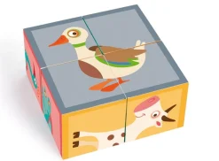 Klodspuslespil I Karton, 4 Klodser - Bondegardsdyr