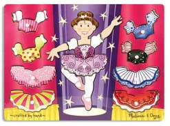 Knoppuslepil M. 10 Brikker - Ballerina