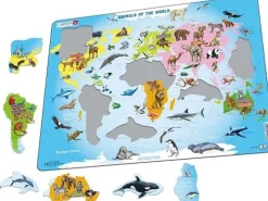 Larsen Puslespil - Verdens Dyr, 28 Brikker