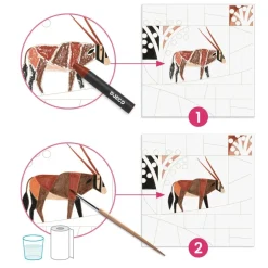 Lav Kunst Som Paul Klee (Akvarel)