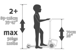 Løbehjul - Highwaykick 2 Lifestyle M. Led, Steel