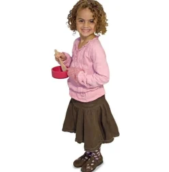 Legekøkken Tilbehør - Grydesaet I Trae Med Tilbehør