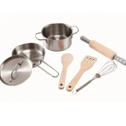 Legekøkken Tilbehør - Grydesaet M. 7 Dele