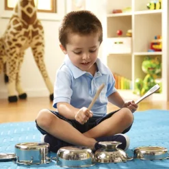 Legekøkken Tilbehør - Grydesaet I Rustfrit Stal