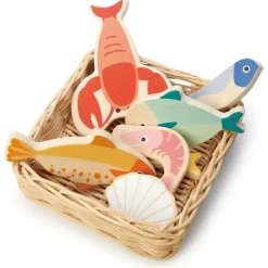 Legemad - Kurv Med Fisk Og Skaldyr, 7 Dele