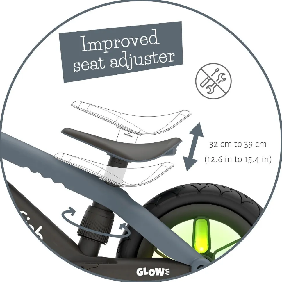 Lobecykel Bmxie Glow - Antracit (2-5 Ar)