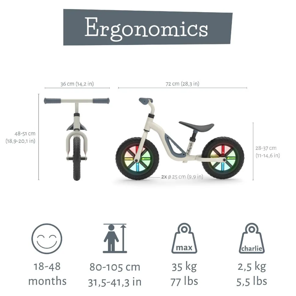 Lobecykel Charlie Glow - Beige (18 Mdr - 4 Ar)