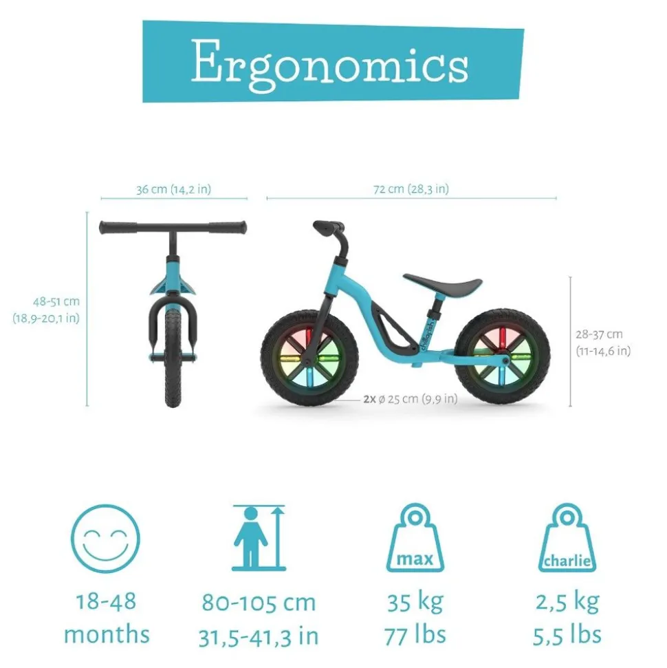 Lobecykel Charlie Glow - Bla (18 Mdr - 4 Ar)
