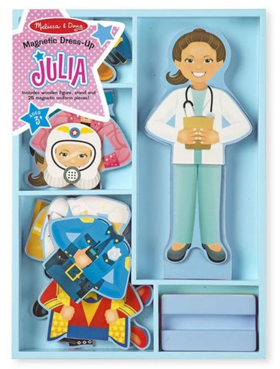 Magnetisk Paklaedningsdukke, Julia