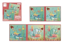 Magnetpuslespil I Bog - Havfruer