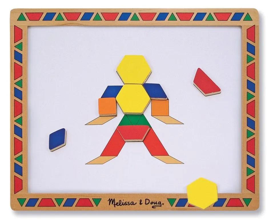 Magnettavle Med Geometriske Brikker