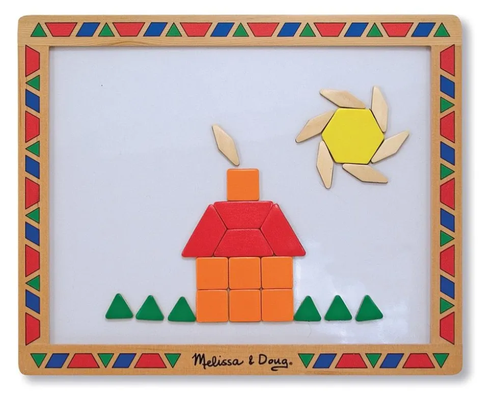 Magnettavle Med Geometriske Brikker