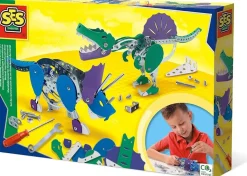 MetalByggesæt - Triceratops + Spinosaurus