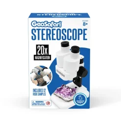 Mikroskop, Stereo 10-20X - Inkl. 12 Stenprover