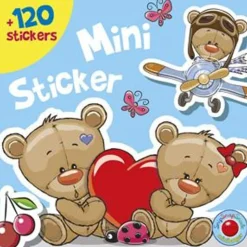 Mini-Stickers Bog - Bamser, 120+ Stk