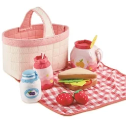 Picnickurv I Stof, 14 Dele