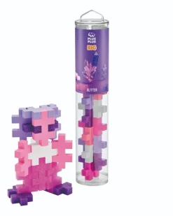 Plus-Plus Big I Ror - Glitter Mix, 15 Stk