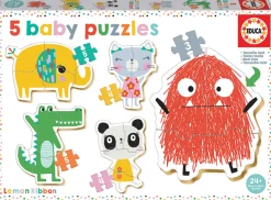 Puslespil 5-I-1 Lemon Ribbon - Fra 2 Ar