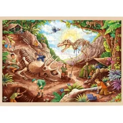 Puslespil I Ramme M. 192 Brk. - Dino-Udgravning