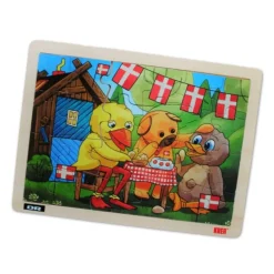 Puslespil M. 24 Brikker - Bamse, Kylling & Aelling