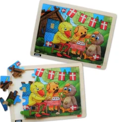 Puslespil M. 24 Brikker - Bamse, Kylling & Aelling