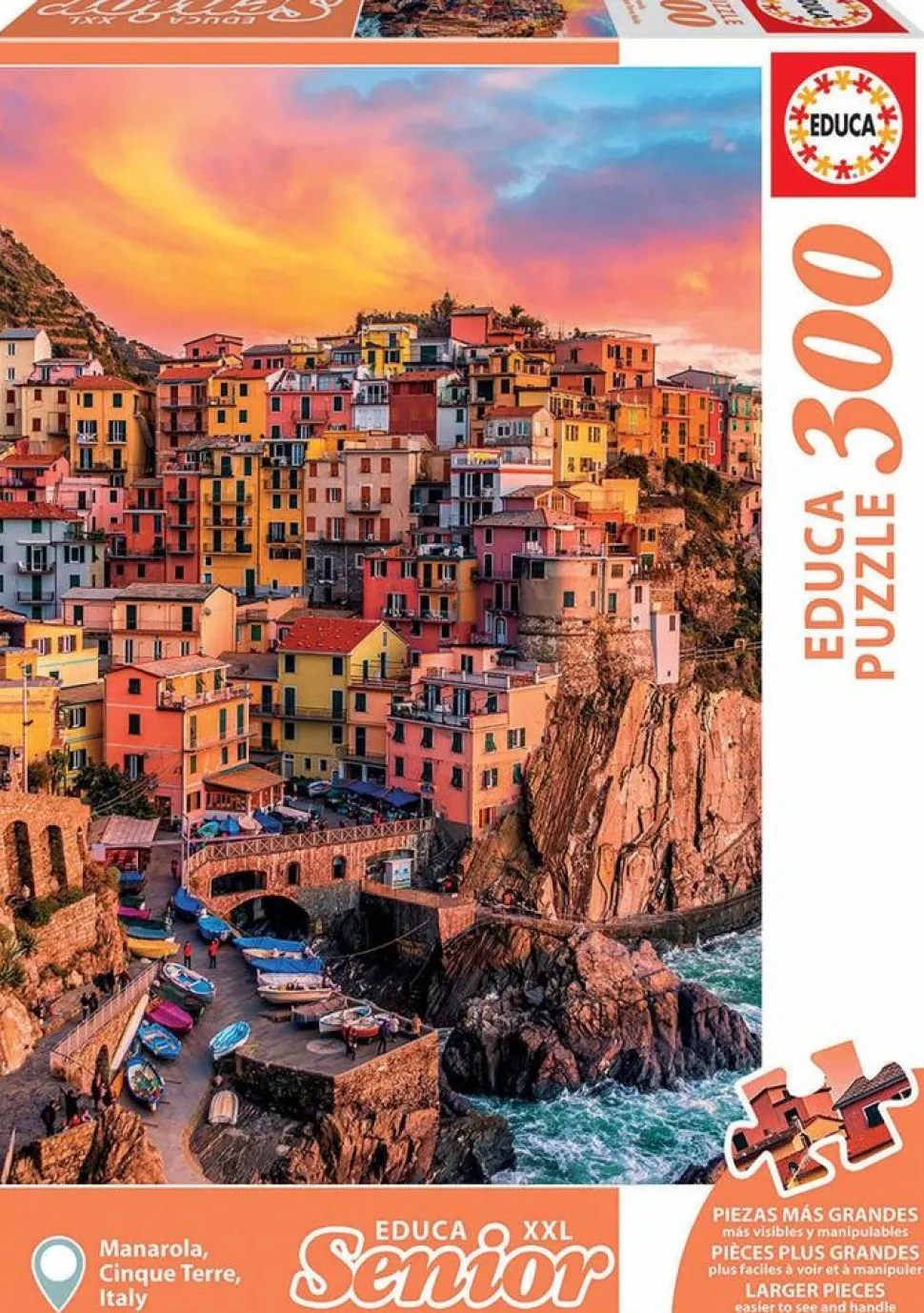 Puslespil M. 300 Brikker - Cinque Terre, Italien