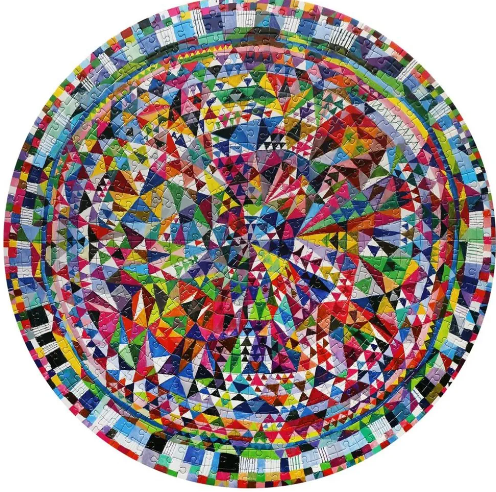 Puslespil M. 500 Brikker - Geometrisk Monster