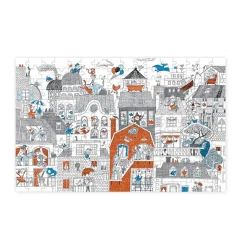 Puslespil M. 208 Brikker - I Byen