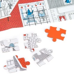 Puslespil M. 208 Brikker - I Byen