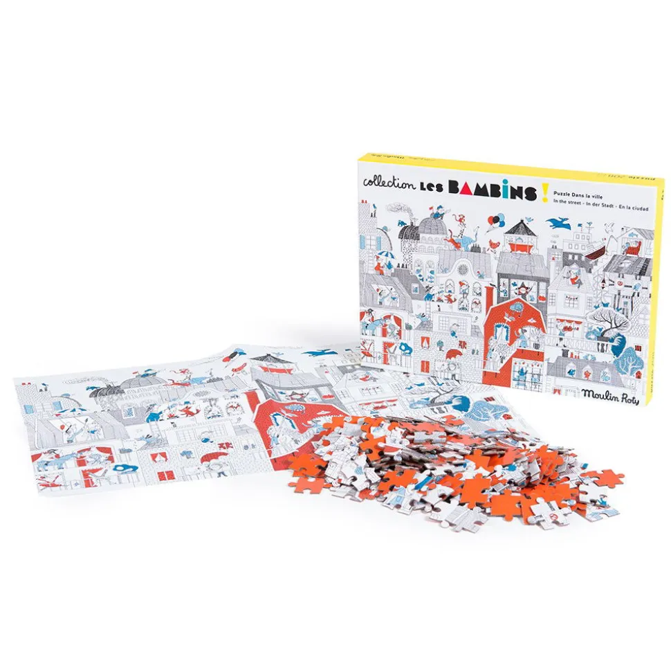 Puslespil M. 208 Brikker - I Byen