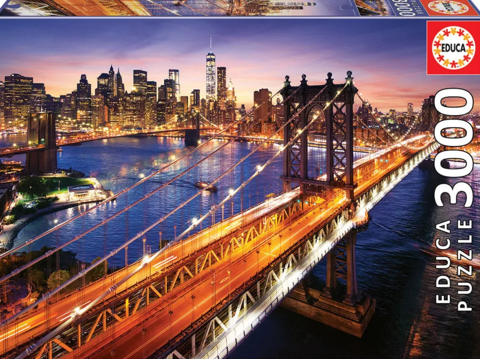 Puslespil M. 3.000 Brikker - Manhattan Skyline