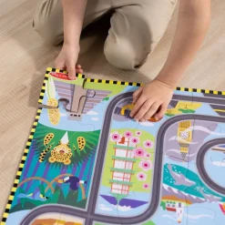 Puslespil M. 48 Brk - Jorden Rundt, Inkl 2 Biler