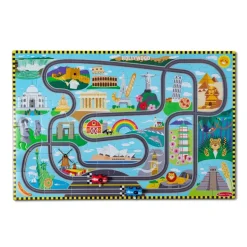 Puslespil M. 48 Brk - Jorden Rundt, Inkl 2 Biler