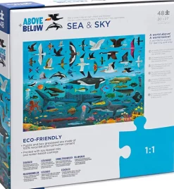 Puslespil M. 48 Brk. - Over/Under - Himmel & Hav