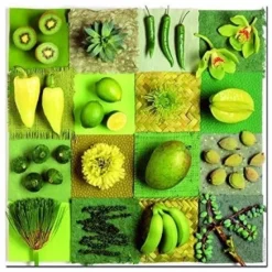 Puslespil M. 3 X 500 Brikker - Frugt & Blomster