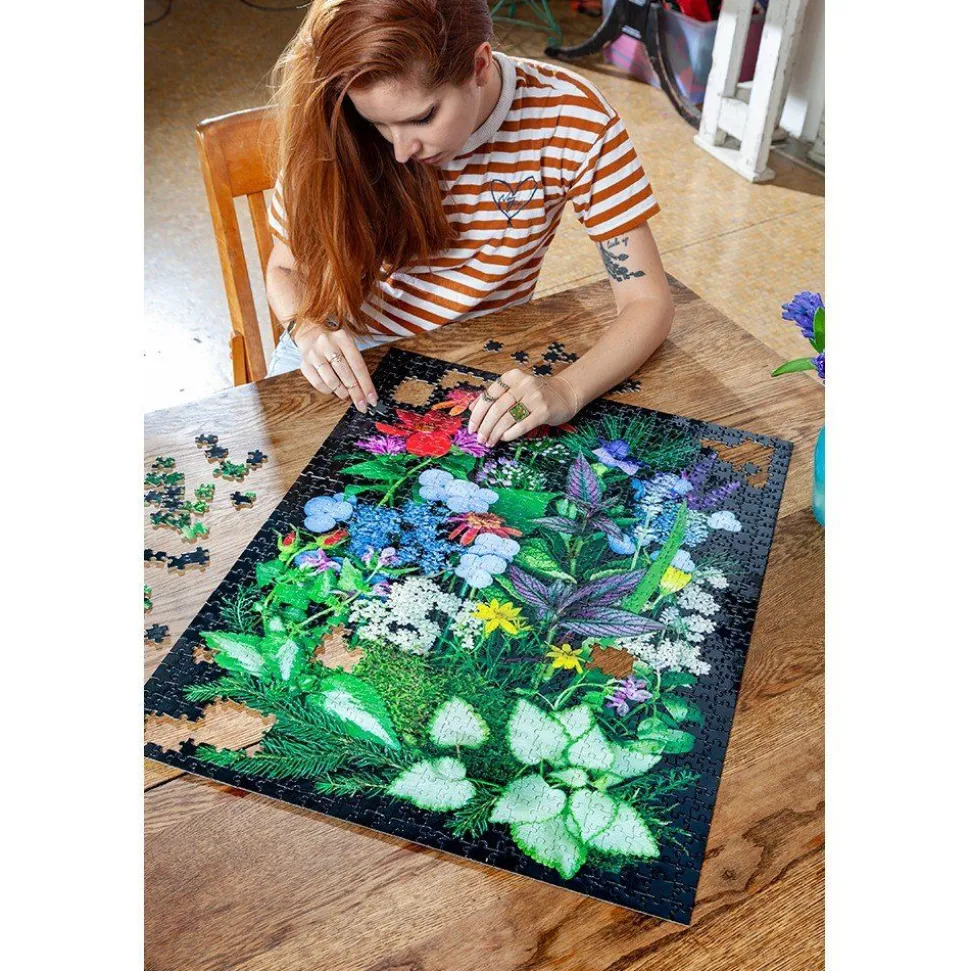 Puslespil Med 1.000 Brikker - En Sommerhave