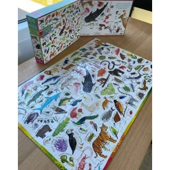 Puslespil Med 100 Brk. - Dyr I Verden