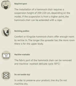 Rejsehaengekojestol Inkl. Ophaeng - River