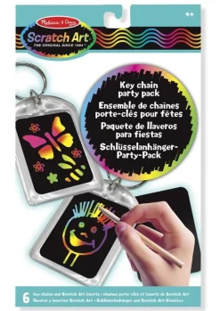 Scratch Art - Lav Nogleringe, 6 Stk.