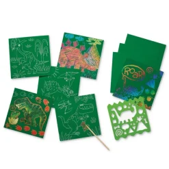 Sparkle Scratch Art - Dinosaurer