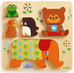 Stablepuslespil Med 5 Brikker - Woodypile