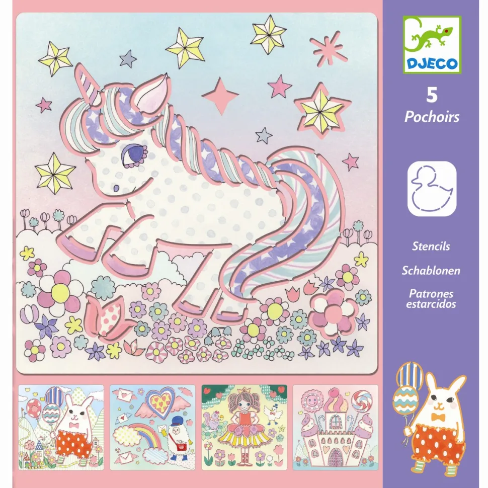 Tegneskabeloner - Kawailand, 5 Stk