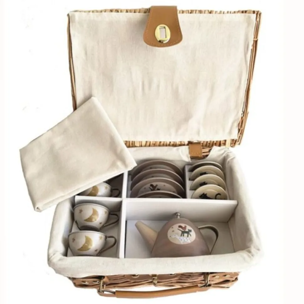 Tesaet I Fletkurv - Stadsmusikanterne Fra Bremen