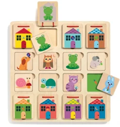 Traepuslespil - Hvem Bor Hvor?