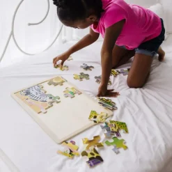 Traepuslespil M. 24 Brikker - Afrikas Dyr