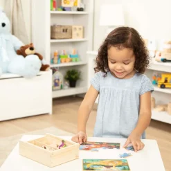 Traepuslespil M. 4 X 12 Brikker - Dinosaurer