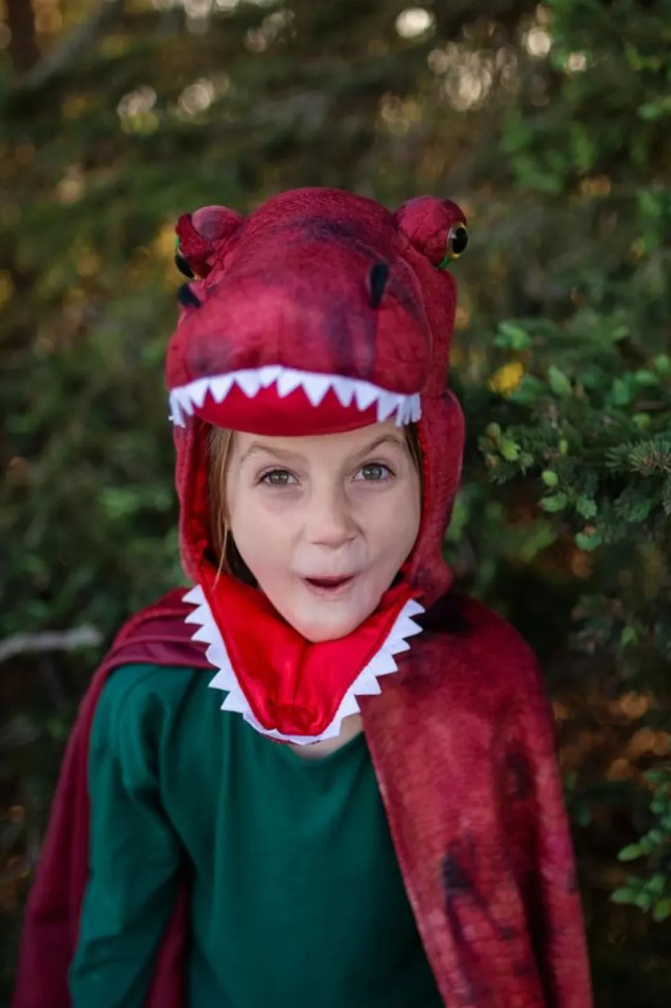 T-Rex Kappe Med Klor - Rod, Str. 4-6 Ar