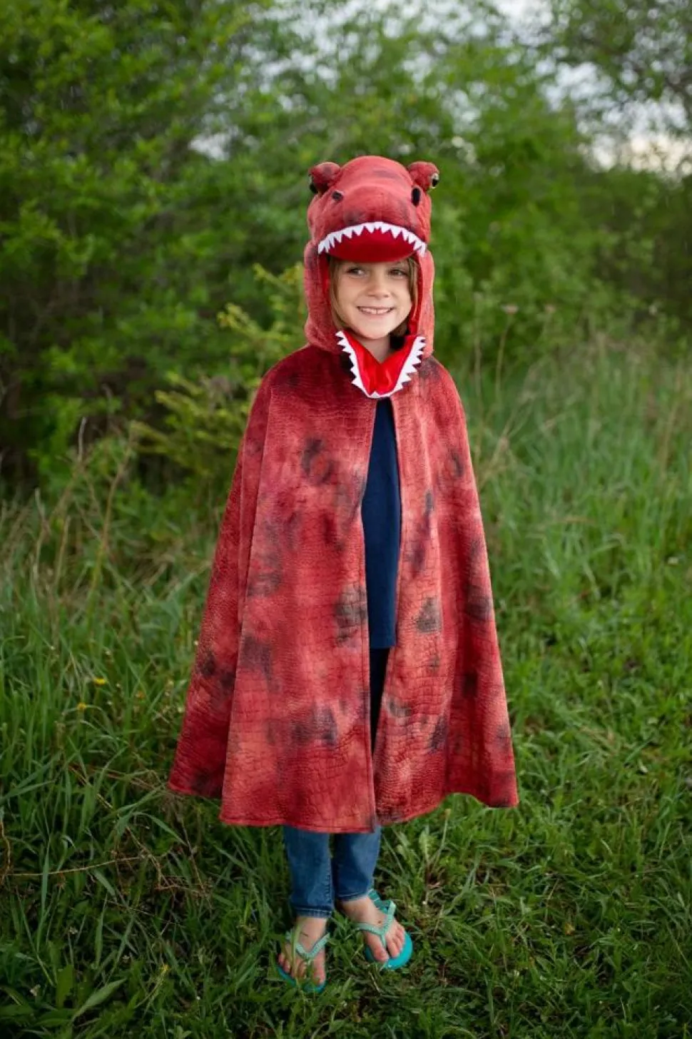 T-Rex Kappe Med Klor - Rod, Str. 4-6 Ar