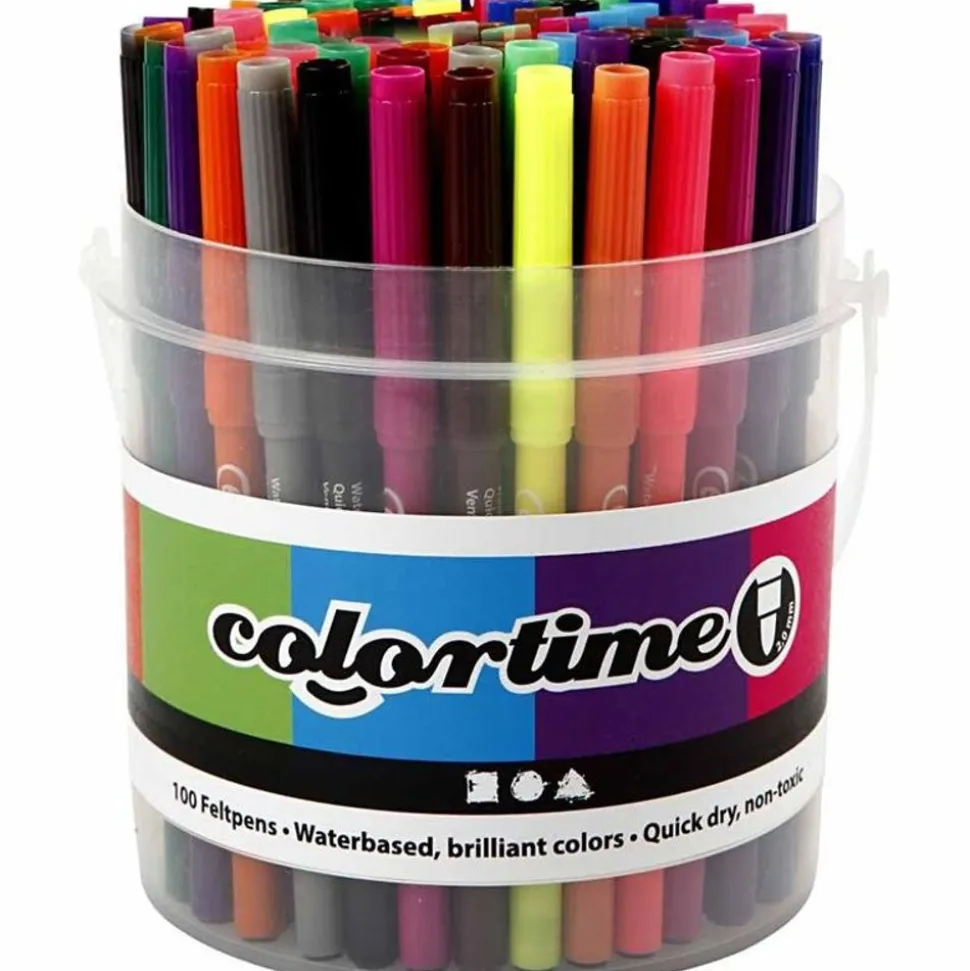 Tusser - Basisfarver, 100 Stk